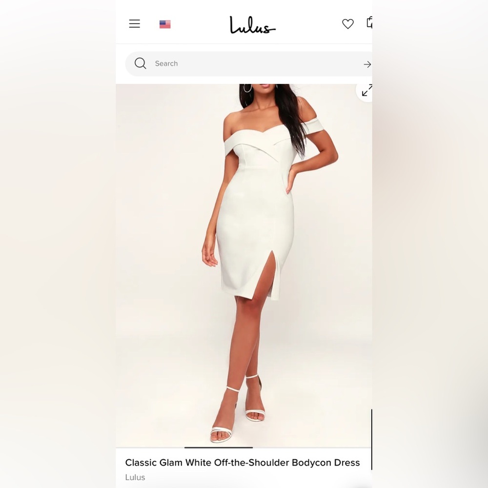 Lulu's Elegant White Strapless Dress - New with Tags!